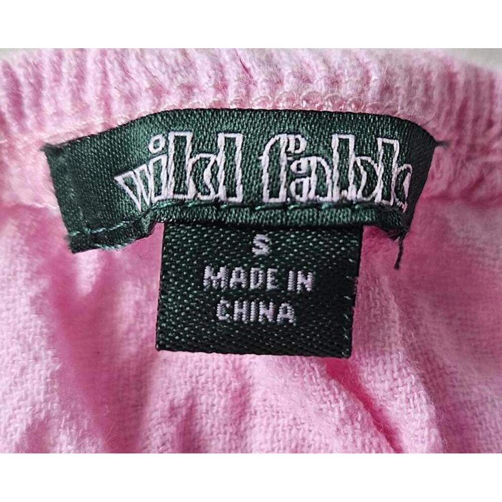 Wild Fable Two-Piece Summer Baby Doll Crop Top Set - Green & Pink Size S/M - Picture 5 of 10